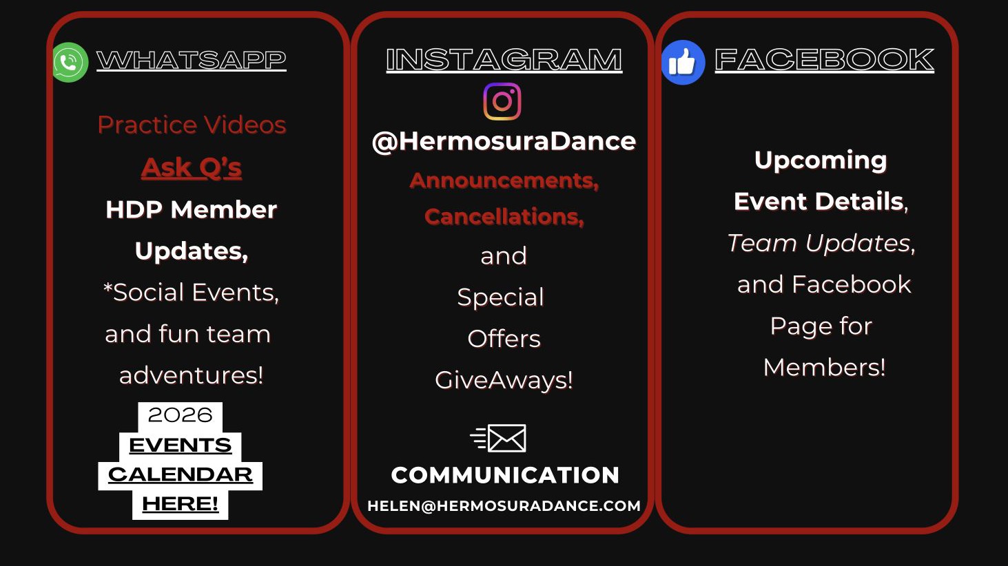 HDP team communication channels